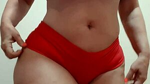 danca sensual in red lingerie come see me naked write on my channel stay inside