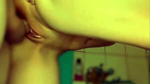 She loves getting pounded hard in POV, moaning loud as cum fills her tight pussy. Every thrust drives her wild with pleasure