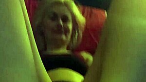 amateur girlfriend gives footjob to friend