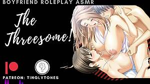 Threesome Can't Stop Cumming: Two Girls, One Guy Boyfriend Roleplay