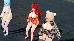 Mmd Virtual Youtubers Chinese New Year By 熊野ひろ