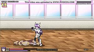 Super hero girl orgasms in hentai game