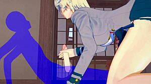 mitsuki bakugou gets a wild blowjob in this hentai scene