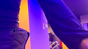 No Bra Jogger Masturbates Watching Hot Runner