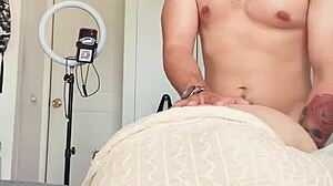 Neighbor gets anal and creampie of natural tits Latina