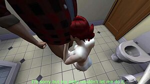 My little 18+ neighbor in sims 4 gives a handjob and blowjob.