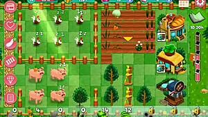 I flash my big tits in the Nutaku booty farm hentai game part 14