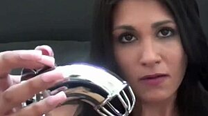 Slaves endure femdom bondage with chastity toys in pov