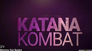 Game on! Kali Roses, Katana Kombat, and Kyler Quinn flash panties in wild Brazzers stream today.