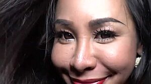 asian ladyboy says 'fuck me' getting barebacked