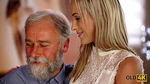Old4k Handsome Mature Man Pleases Blonde Mistress with Skilled Fingering
