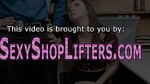 Real teen thieves get caught fucking in hidden camera threesome.