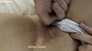 Does Hubby Really Finger My Shaved Pussy?