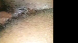 ebony couple enjoys homemade close-up moments together
