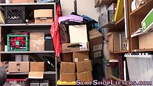 Real teen thieves get caught fucking in hidden camera threesome.