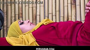 arab teen wife cheats with trainer in hijab