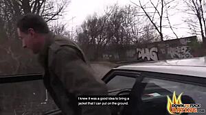 i bent over that horny redhead behind the building