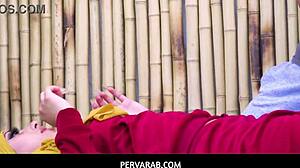 arab teen wife cheats with trainer in hijab