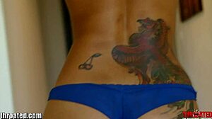 Watch Skin Diamond Throat Chocolate Tattooed Ebony in Hard Face Fucking Deepthroat!