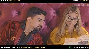 Redhead latina masturbates intensely with lovense toy in lesbian scene, her big ass on display.