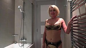 Three horny MILFs and a French cock to group sex with