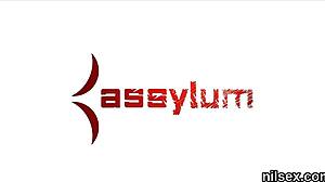 Wicked teen gets anal therapy in loony bin 😈💥