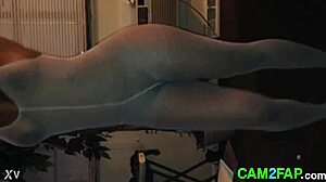 Ebony Amateur Flashing Her Ass Free