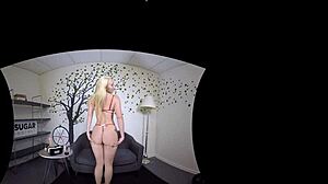 big butt aj applegate fucks herself on the couch vr