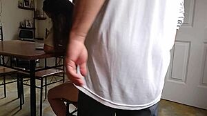 this latina mommy gives a deepthroat blowjob in her homemade video