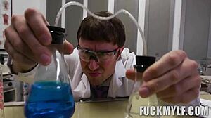 Bimbo milf Rachael Cavalli gives blowjob and assfucking to Chad Alva in pov.