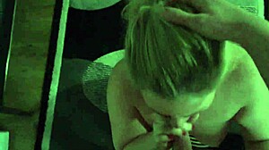 Want to see a blonde slut give a sloppy blowjob and facial?