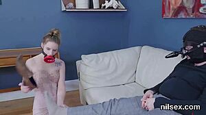 Wicked teen gets anal therapy in loony bin 😈💥