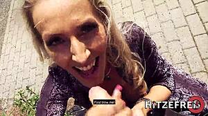 Slutty milf Lana Vegas hooks up for rough outdoor garden fun on Hitzefrei dating.