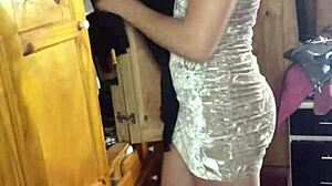 Hidden camera catches my cute 18-year-old Venezuelan neighbor.