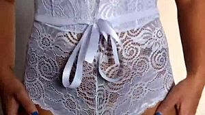 My cousin gave me lingerie as a gift and came to see how it looked on me, I thanked him