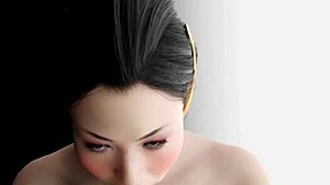 Watch Hanako Arasaka give a monster handjob and blowjob in Cyberpunk 2077?