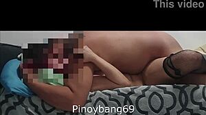 Veronica flaunts her big asian tits in homemade amateur video