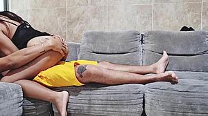 I surprise my boyfriend in babydoll, he fucks me deliciously.