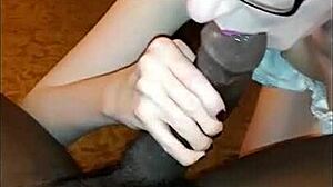 Savory Summer Chocolate Blowjob With Glasses