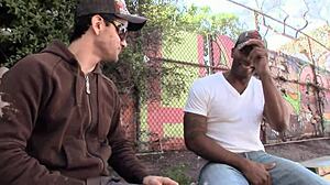 Chocolate Thug Gets Head And Buries Cock In White Guy's Ass