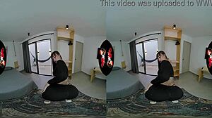 big ass latina shows off tattoo in first vr porn scene