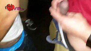 Cristina Almeida in cinema gangbang with over ten strangers, husband watching as cuckold