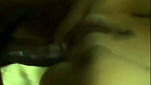 hot petite sucks cock and gets fucked interracial