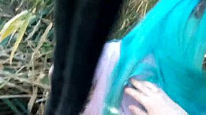 Obedient Asian Slave Fucks By The River! She Gives Herself To Old Master!