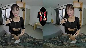 big ass latina shows off tattoo in first vr porn scene