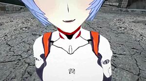 Rei Ayanami's Pov Blowjob In Evangelion: Cute Anime Babe With Big Tits And Ass