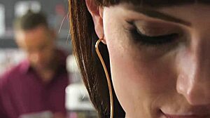 Natalie Mars gets fucked in gloryhole stall.