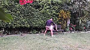 Fucking Hot Mature Pussy In The Garden! So Horny!