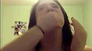 Ebony juicy masturbating on live webcam show