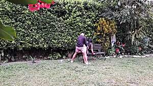 Fucking Hot Mature Pussy In The Garden! So Horny!